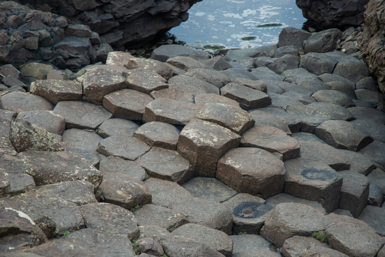 Giant's Causeway hexagonal rocks