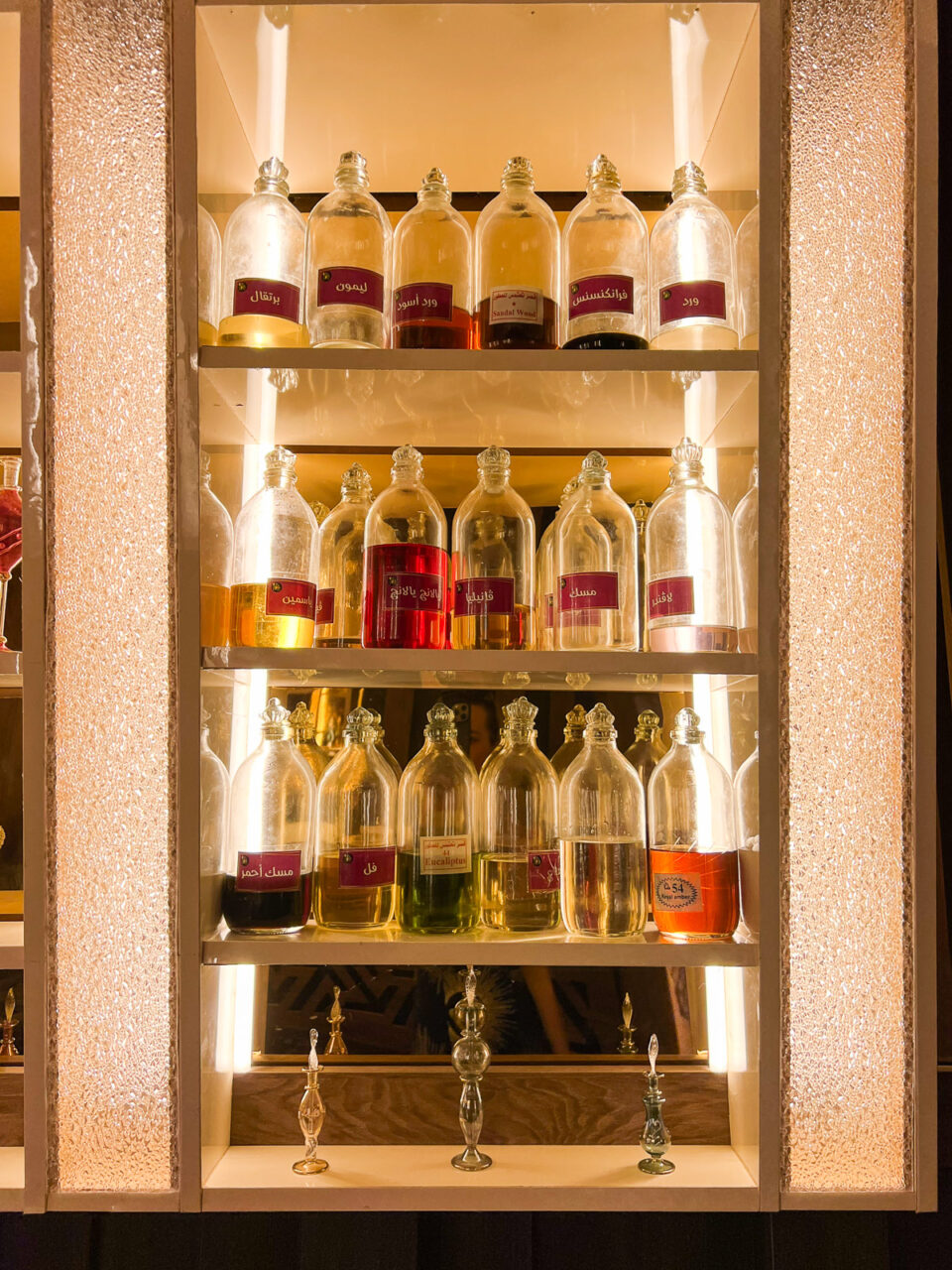 Perfumes at a perfume shop in Aswan, Egypt